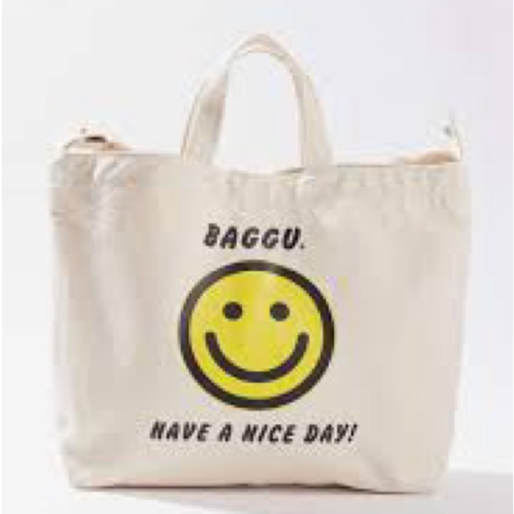 BAGGU HAVE A NICE DAY HORIZONTAL TOTE BAG SEE ALL PICS